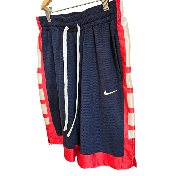 Nike Dri-FIT Elite Stripe Basketball Shorts Navy Men's Medium - Picture 2 of 7